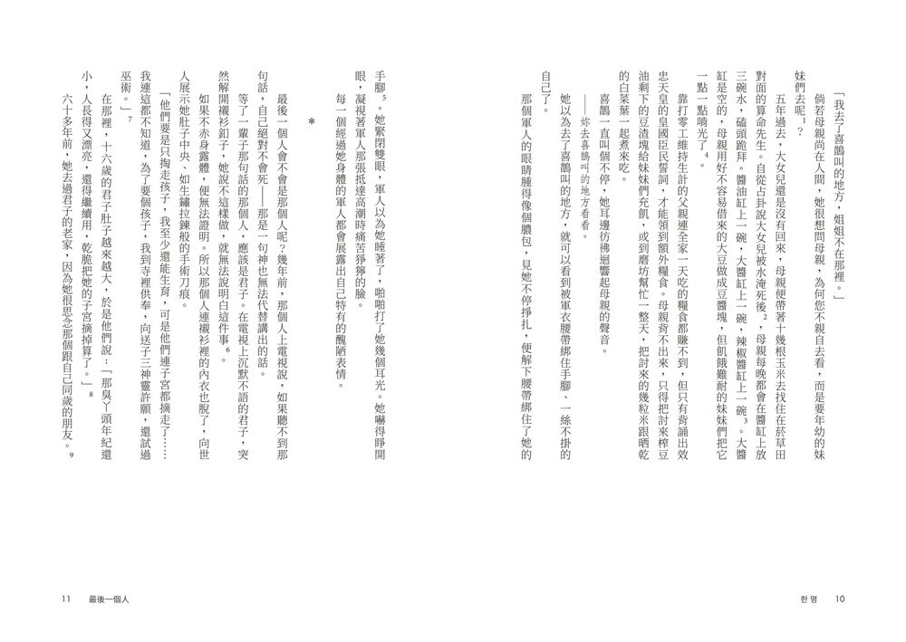 最後一個人：韓國第一部以「慰安婦」受害者證言為藍本的小說 /金息 3