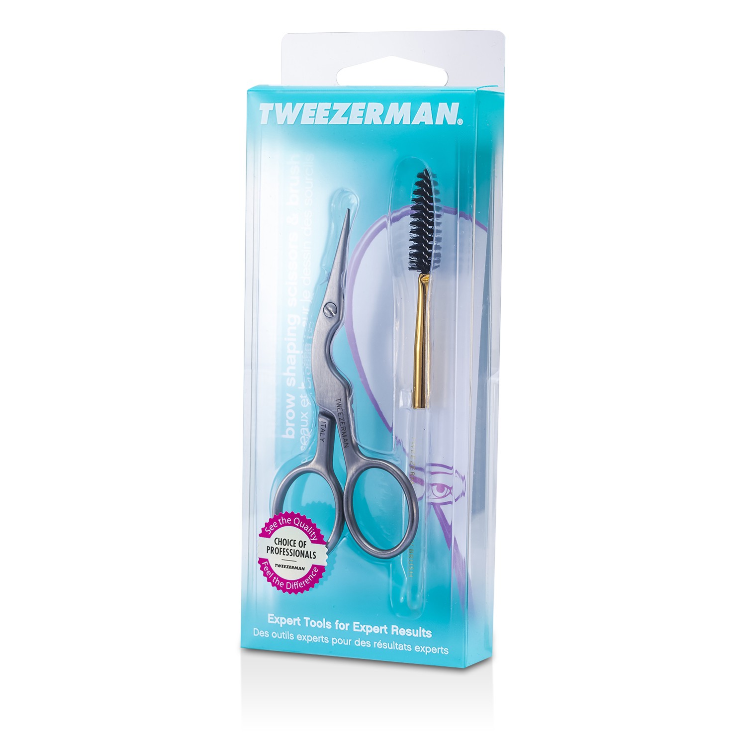 微之魅 Tweezerman - 修眉剪及眉刷 Stainless Brow Shaping Scissors & Brush