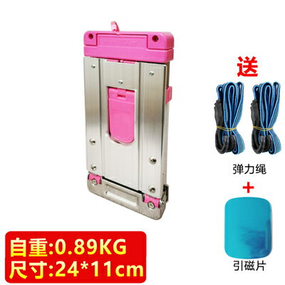 知渡不銹鋼迷你購物買菜小拉車可折疊便攜手拉車家用小拖車搬運 7