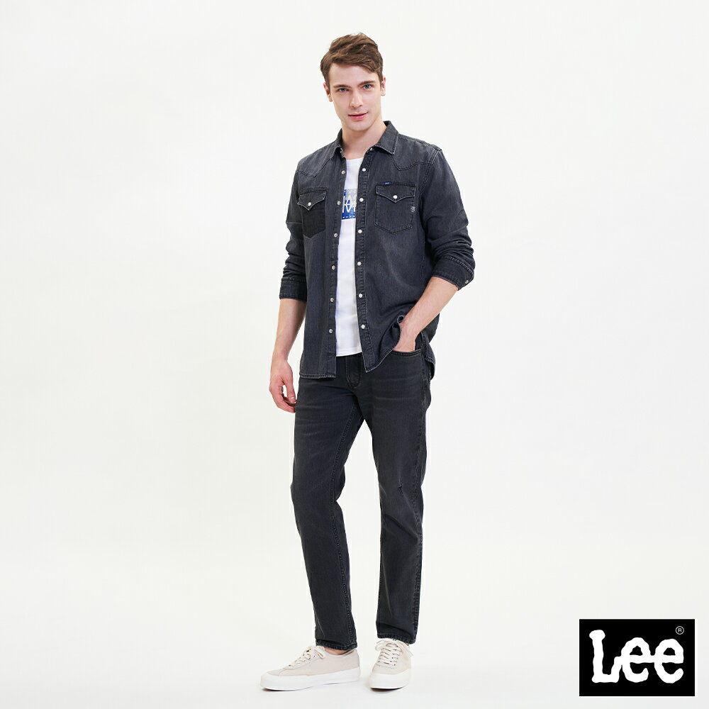 Lee 726 中腰標準直筒牛仔褲 男 101+ 深藍黑LL220284795-Lee Jeans tw-潮流男裝