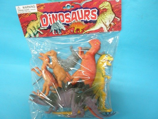 恐龍公仔 大6隻入 仿真恐龍模型 侏羅紀恐龍玩具 軟質空心(混款)/一袋入 促[#299]~大生