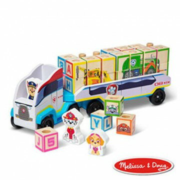 《美國 Melissa & Doug》 交通-汪汪隊積木貨櫃車 東喬精品百貨