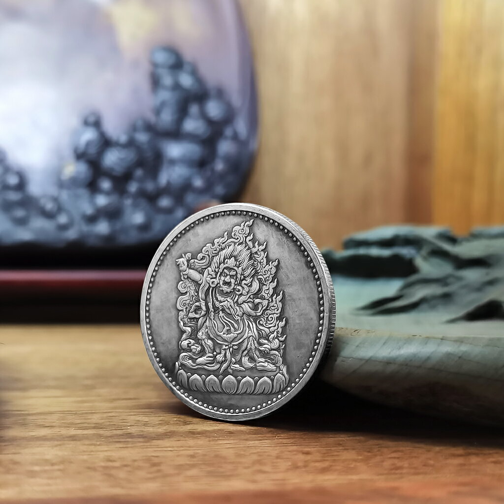 觀音心經硬幣菩薩佛像古玩銅幣把玩銀元物件家居復古擺件| 協貿國際日用品生活3館| 樂天市場Rakuten