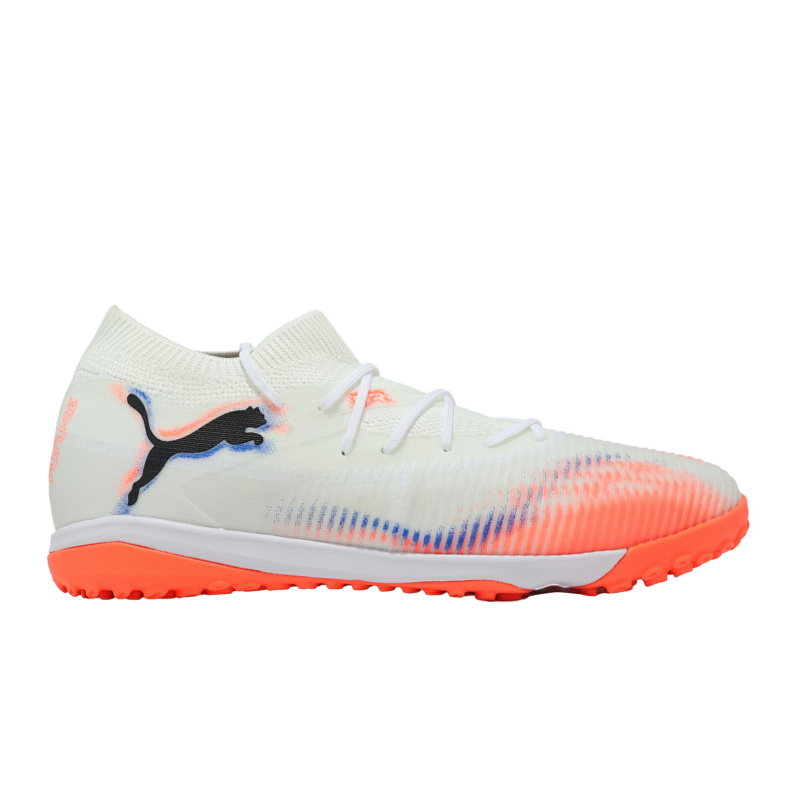 Puma 足球鞋 Future 8 Match TT 男鞋 白 黑 橘 人造草場 運動鞋 108597-01 4