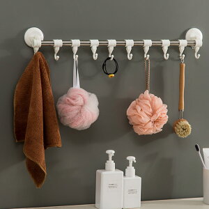 創意強力真空吸盤掛鉤毛巾廚房浴室無痕多功能掛門后塑料壁置物架