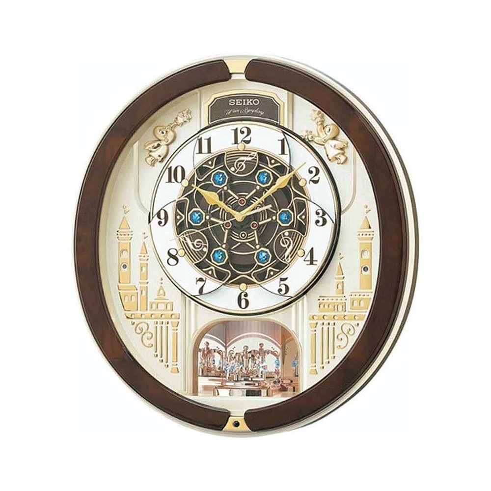 【日本直送】精工SEIKO 三重選擇旋律旋轉 裝飾燈金珍珠掛鐘時鐘-歡樂購物網-日本商品推薦