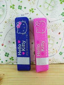 【震撼精品百貨】Hello Kitty 凱蒂貓 2入黏束帶-藍粉 震撼日式精品百貨