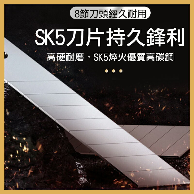 TOPFORZA 拓伏銳 自動刀閘式美工刀 18mm（附5刀片）KS-0318 5