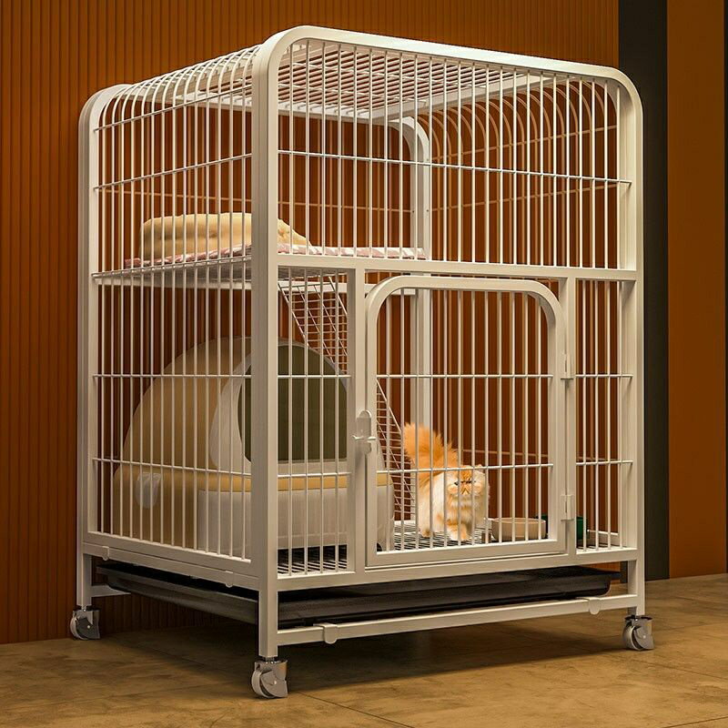 貓籠 別墅超大自由空間 家用貓籠子 室內兩層帶廁所貓咪寵物 貓舍 貓屋