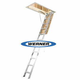 美國Werner穩耐安全梯-AH2210B折疊式閣樓梯 適用樓板高度範圍 2.34m~3.12 /組 (出貨後即無法退換貨，請下單確認好尺寸規格)