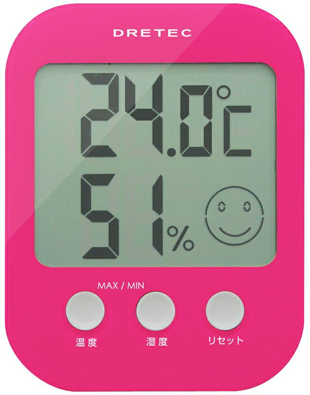 徠福 O-230PK 日本DRETEC(多利可)電子溫濕度計 / 台