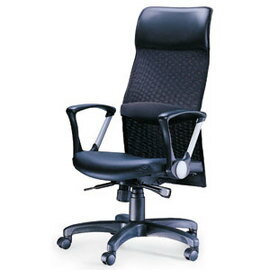 CS-301 透氣皮 網背牛皮 新式網背椅 辦公椅 / 張