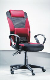 ND-011 高顆粒背網椅-紅色 辦公椅/ 張