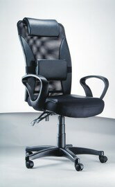 ND-011P 高顆粒背網椅-黑色 辦公椅 / 張
