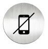 迪多deflect-o 610910C 禁止使用手機-鋁質圓形貼牌 / 個