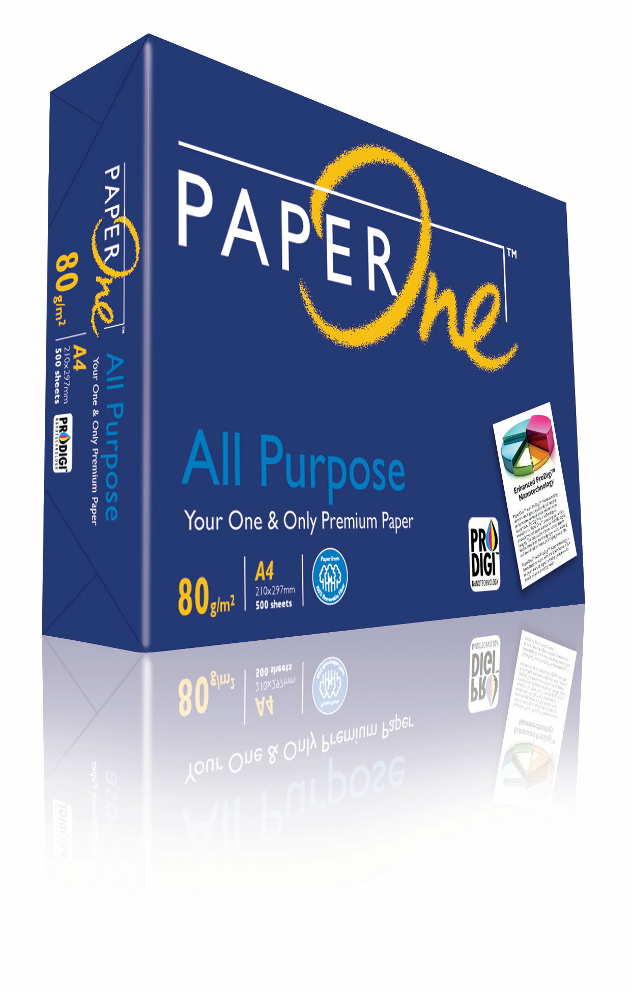 PAPER-ONE A4影印紙 80磅 10包入 /組 (藍包)