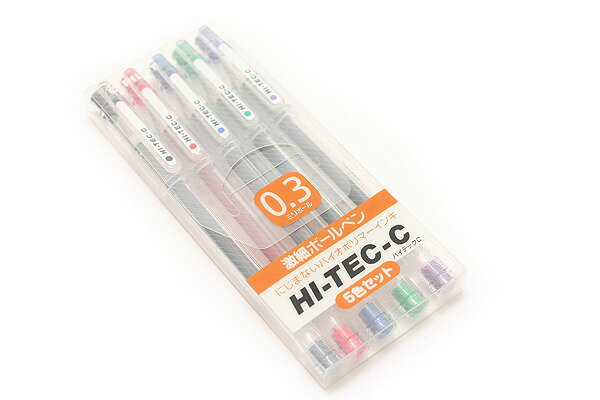PILOT 百樂 LH-20C3-S5 超細鋼珠筆5色組 / 盒