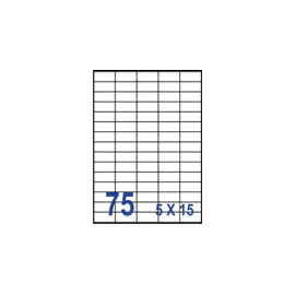 裕德 U2610 電腦列印標籤75格42X19.5mm-100張入 / 包