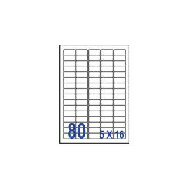 裕德 U4345 電腦列印標籤80格35.56X16.9mm-100張入 / 包