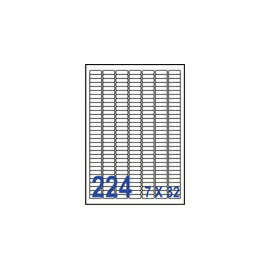 裕德 U8830 電腦列印標籤224格25.4X8.5mm-20張入 / 包