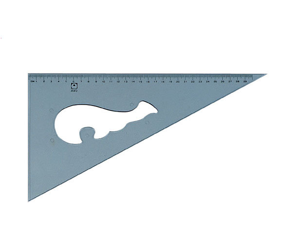 歐菲士 雲形三角板 -30cm / 組