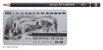 【利百代】專家用繪圖鉛筆(12支/鐵盒)CB8800