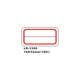 【龍德】 LD-1302自粘性標籤 18x32mm/包