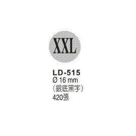【龍德】 LD-515 彩色標籤 16mm銀底黑字/包