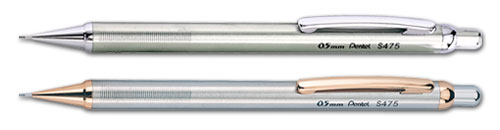 【Pentel飛龍】S475 銀 不銹鋼自動鉛筆 /支