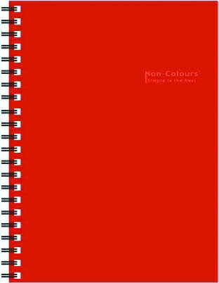 【美加美】文具紙品-NC A4膠圈筆記(40張)-紅AG3023/5本入