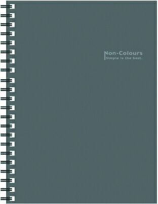 【美加美】文具紙品-NC B5膠圈筆記(40張)-灰AG3025/5本入