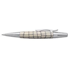 輝柏 138352 E-MOTION系列 (天然樹脂雕紋)象牙白鱷魚紋旋轉鉛筆 1.4mm