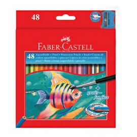 FABER-CASTELL 輝柏 114448 水性彩色鉛筆48色(環保裝) / 盒