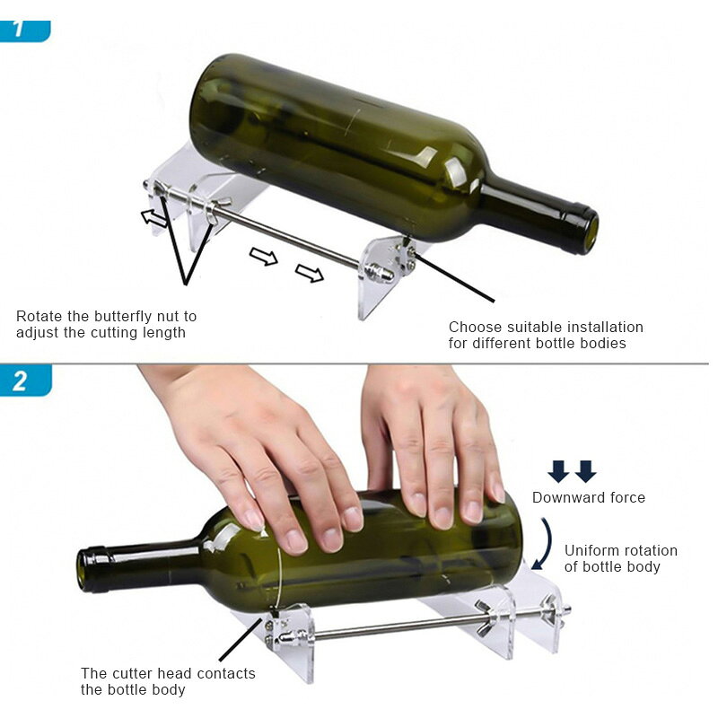 DIY Glass Bottle Cutter Machine Tool Wine Beer Champagne Bot
