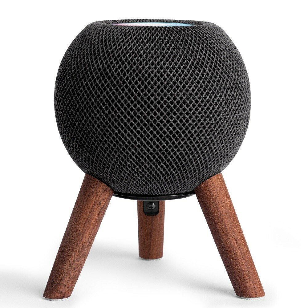 【現貨】 Homepod mini支架 胡桃木蘋果音響支架 蘋果小音箱增高架 配件木底座 apple音箱桌面防滑
