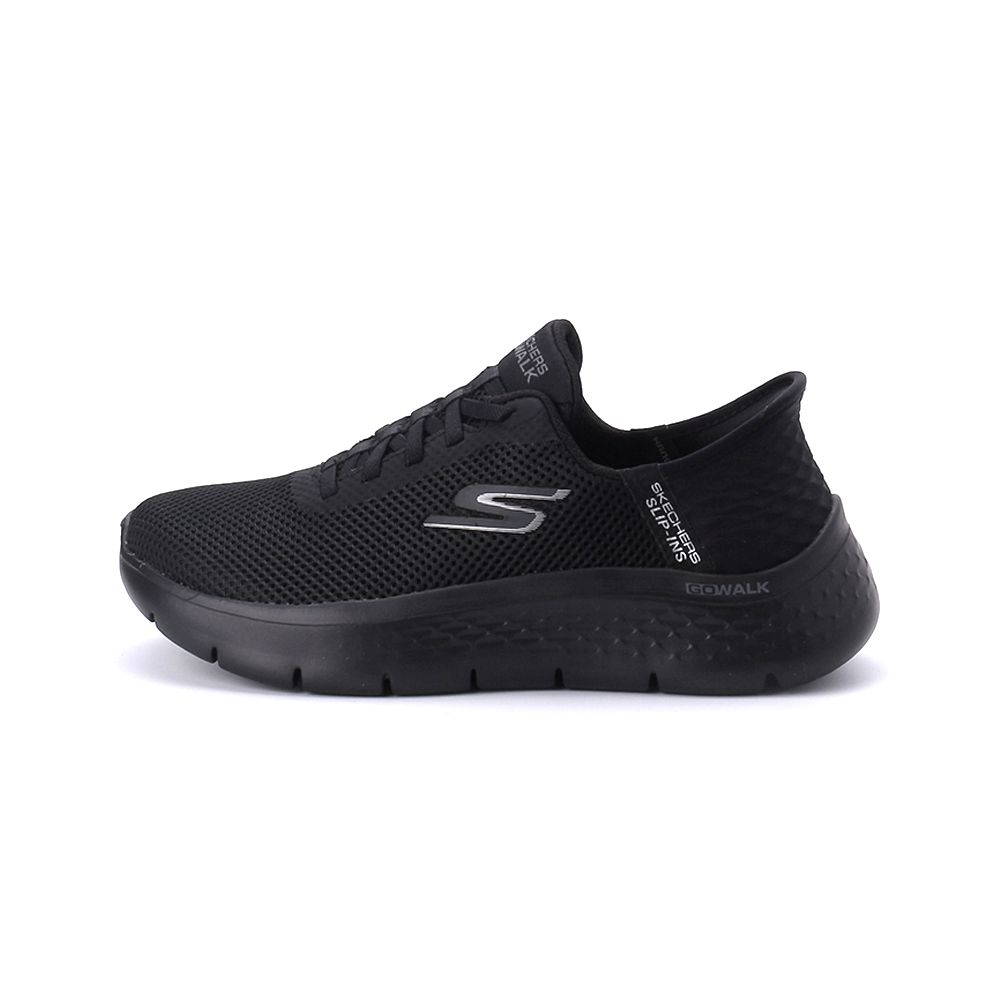 SKECHERS GO WALK FLEX 寬楦綁帶運動鞋 黑 124975WBBK 女鞋