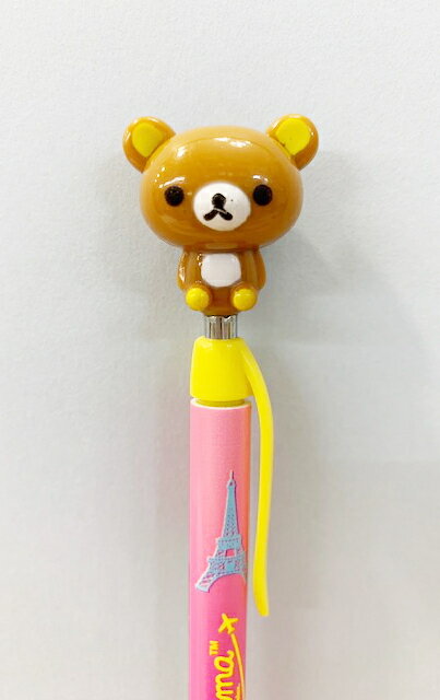 【震撼精品百貨】Rilakkuma San-X 拉拉熊懶懶熊 自動鉛筆-筆桿桃黃色 震撼日式精品百貨