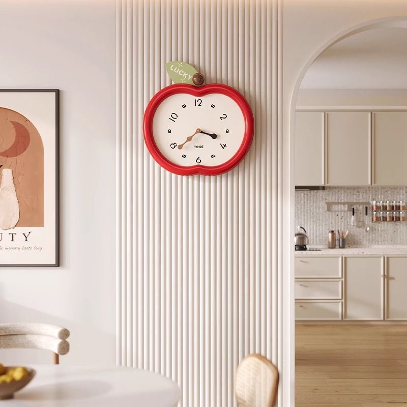 美世達掛鐘客廳2024新款網紅大氣時鐘簡約現代鐘掛墻創意靜音鐘表
