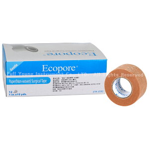 【醫康生活家】Ecopore透氣膠帶 膚色 1吋 (12入/盒)