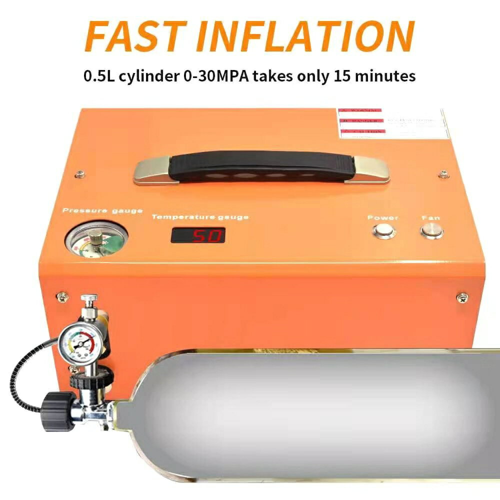 【可開發票】限時下殺 12伏車載高壓打氣泵30mpa110v高壓打氣機充氣泵30mpa高壓打氣筒40mpa 6