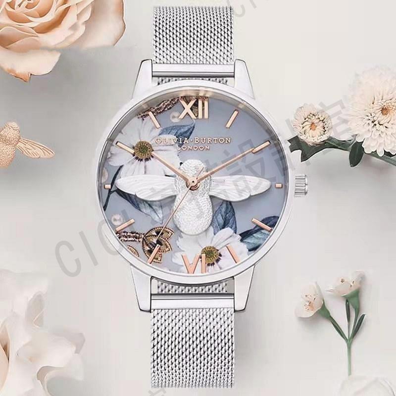 OliviaBurton手錶女防水3D小蜜蜂英國小眾學生時尚禮物女士手錶【亞德機械五金家居】 1