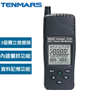 Tenmars ST-501非發散性紅外線(NDIR)二氧化碳測試器95折▼原價10500