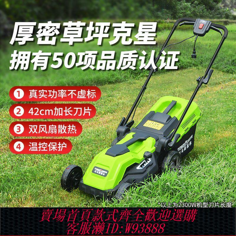 【最低價 公司貨】電動手推式割草機家用小型除草機修剪機修剪草坪剪草機220v插電式