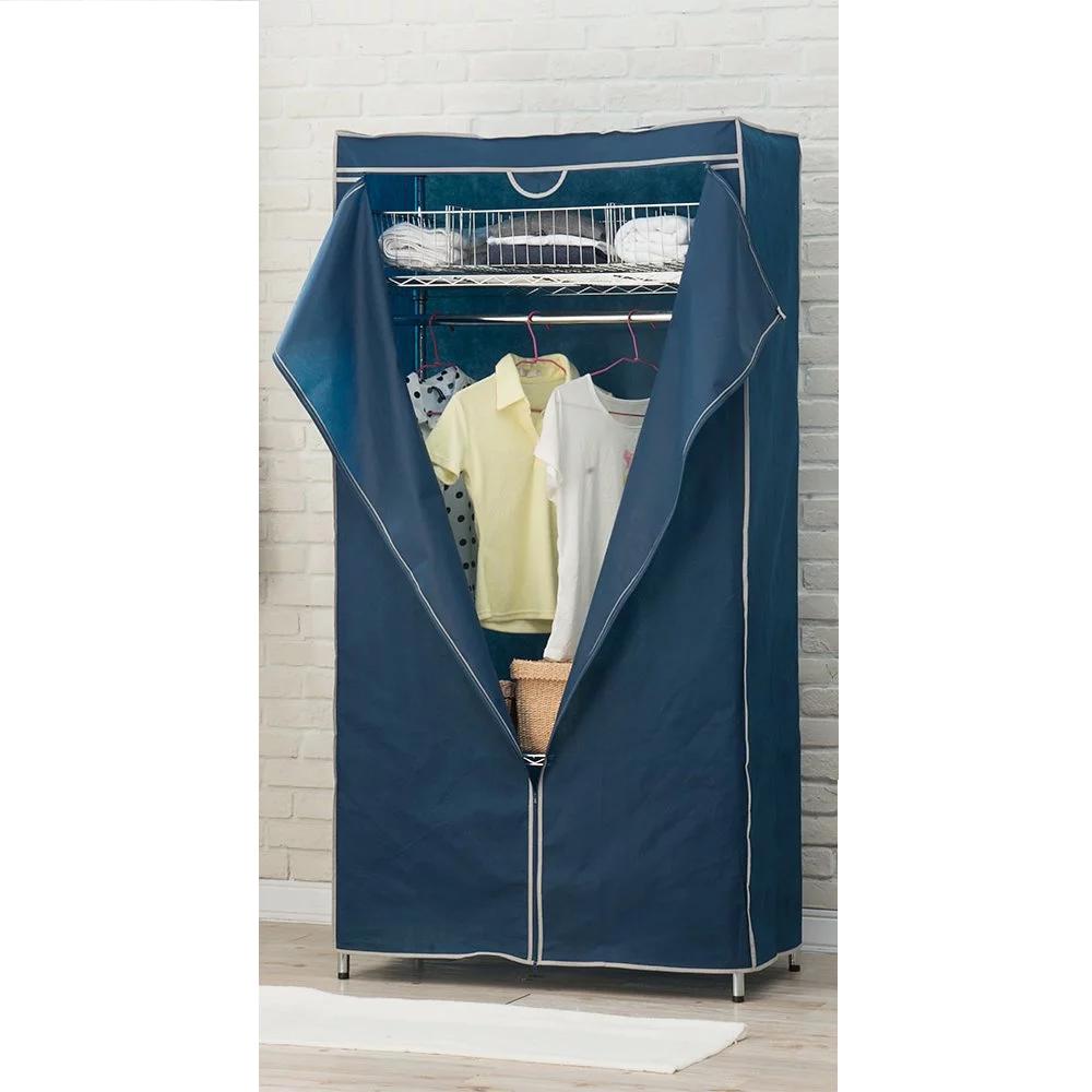 台灣製造鍍鉻層架專用防塵套(藍色)92*47*177cm(不含層架)