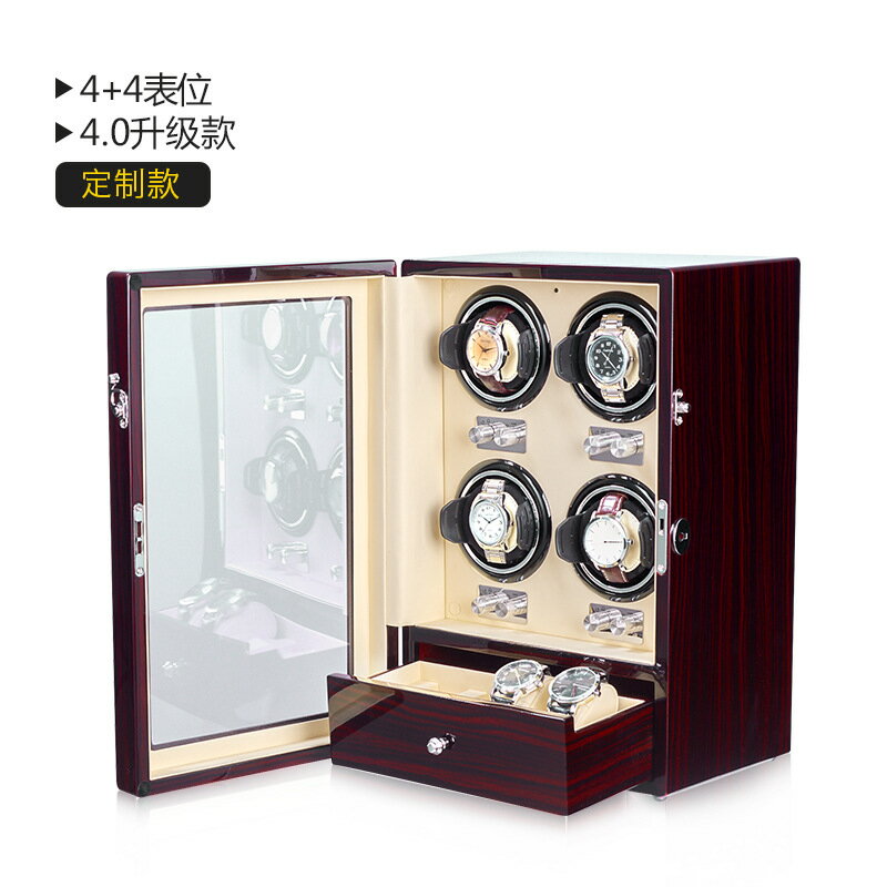 免運 搖表器 搖表器 機械表 自動手表上鏈盒晃表器轉表器轉動放置器馬達盒家用 可開發票