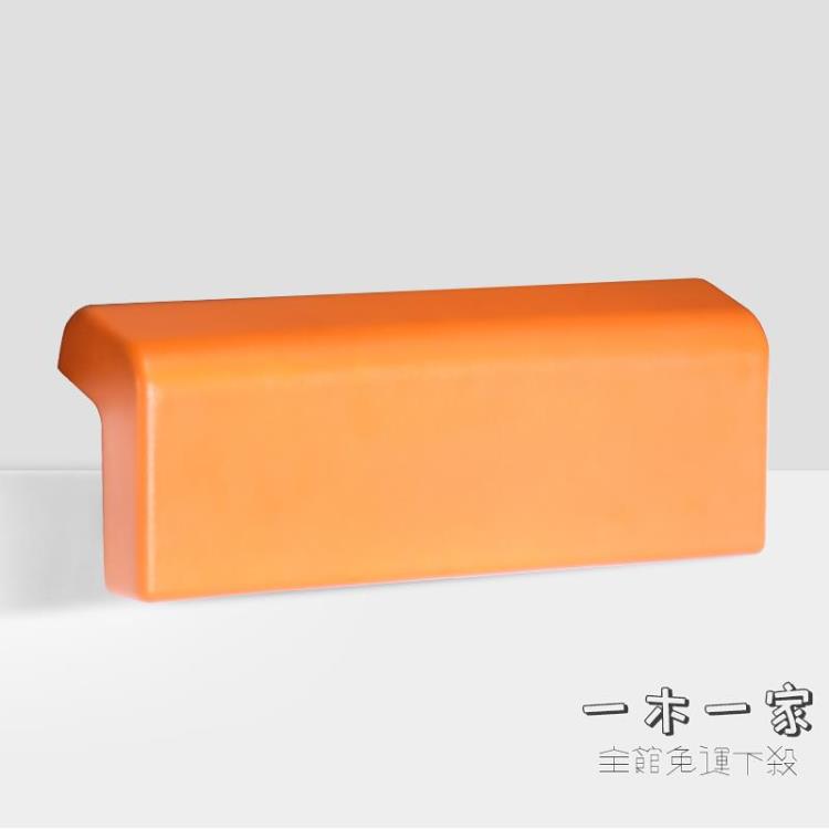 浴缸靠枕 橙色室配件盆枕頭木桶枕彩色長條方形白色吸貼黑色軟弧形