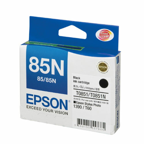 【EPSON 墨水匣】EPSON T122100 (NO.85N) 黑色墨水匣