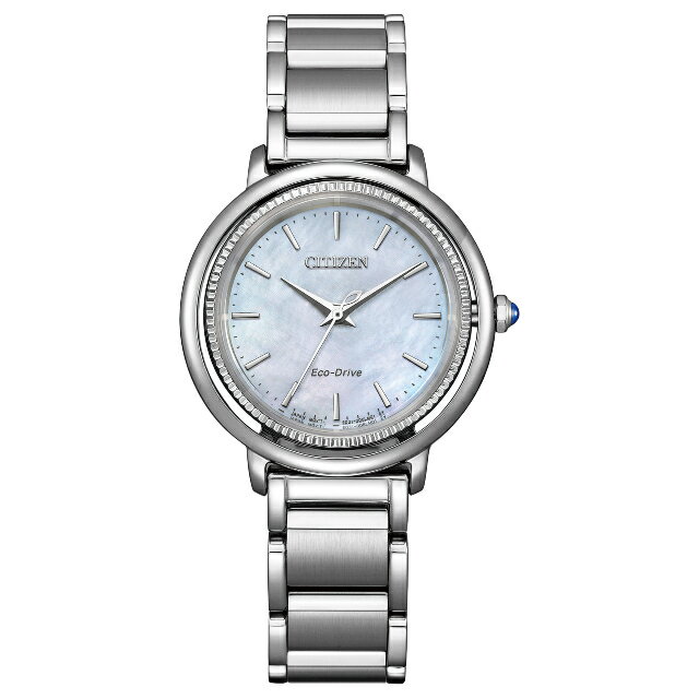 CITIZEN 星辰 L系列 EM1100-84D 光動能白蝶貝女錶 銀錶 31.2mm｜樂天全館特惠中★指定刷卡回饋10%