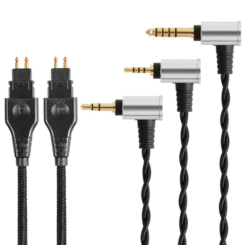 【平衡升級線】頭戴式耳機線 HD650耳機線 HD600耳機線 HD660S耳機線 2.5mm平衡線 4.4mm平衡線 發燒音質 鍍銀無氧銅 高純度傳導 可換插頭設計