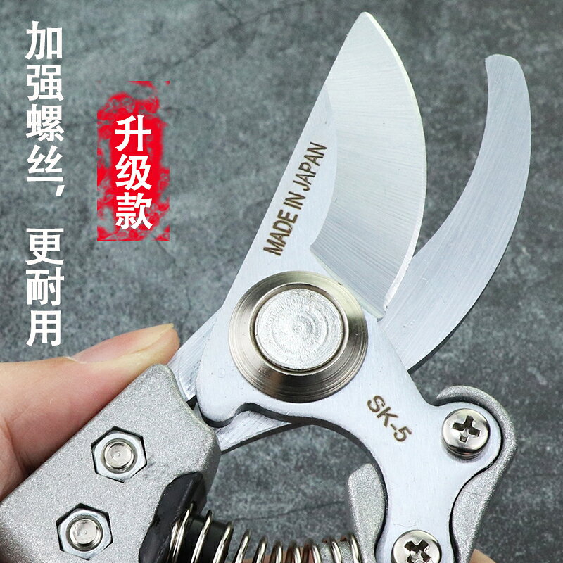 園藝大剪刀 日本進口SK5樹枝剪園藝修枝剪鋁合金強力粗枝果樹園林花藝工具剪『XY10592』